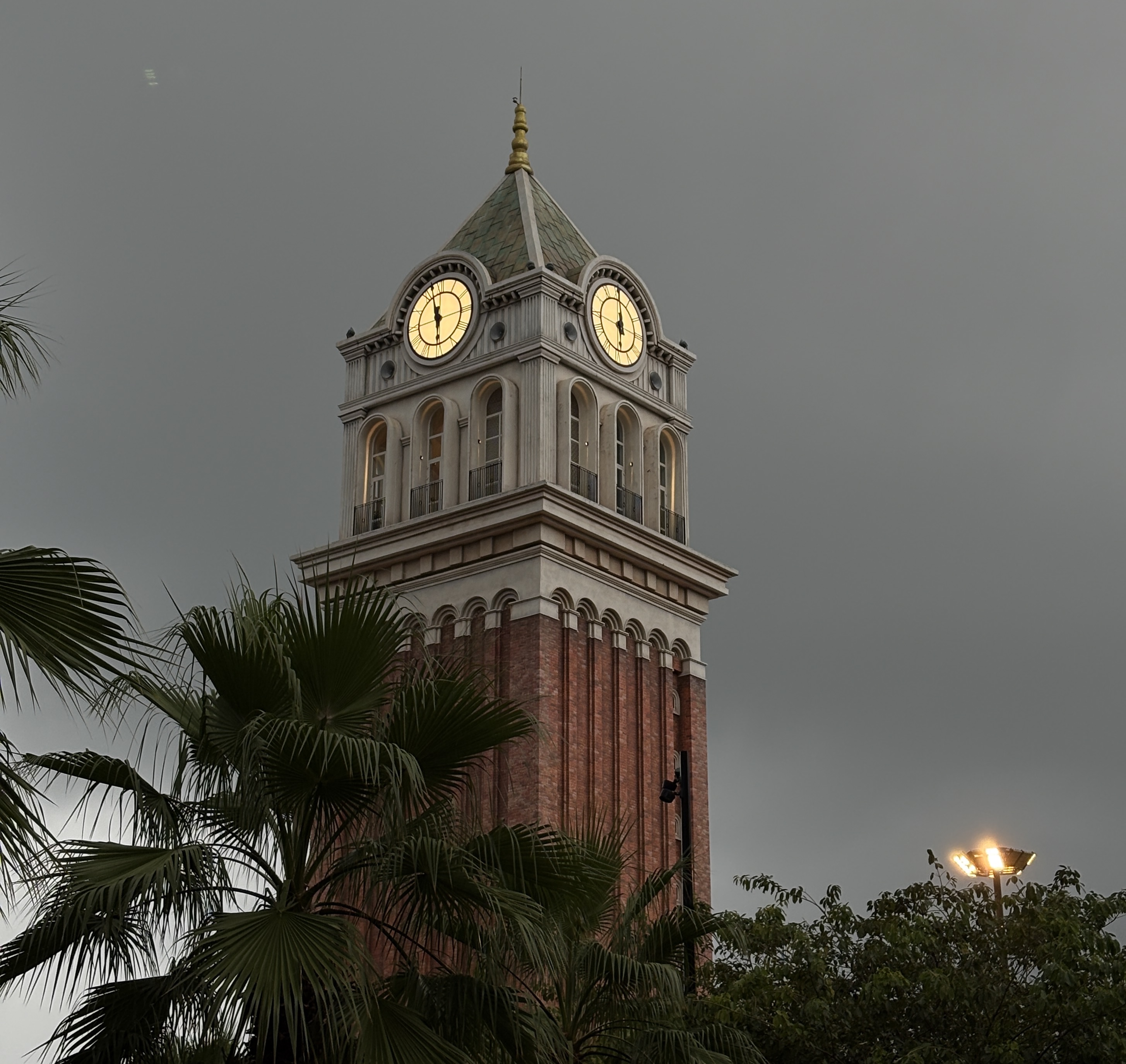 A big orange tower in Phu Quoc Island